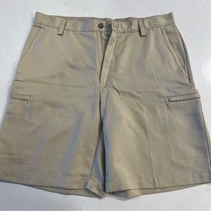 Izod X-treme Function Golf Shorts - Tan